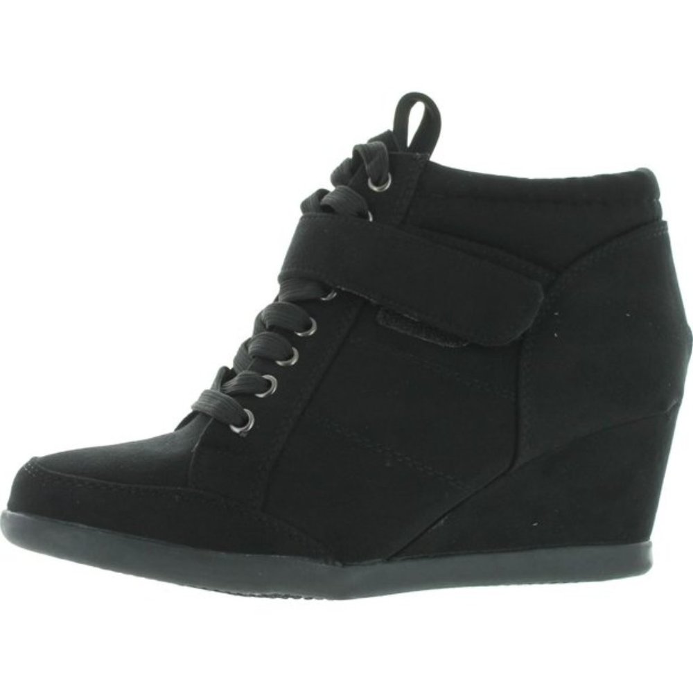 Forever Lace Up Wedge Sneakers